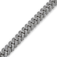 Thumbnail for Mens Cuban Link Pave Diamond WG Necklace SPCN139W-3 Wrist Aficionado