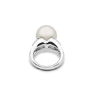 Mikimoto White South Sea Cultured Pearl and Diamond Ring