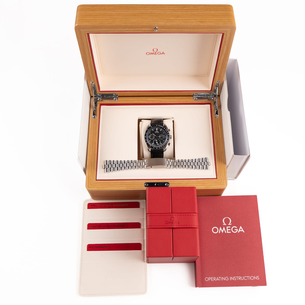 Omega Speedmaster Moonphase 304.30.43.52.01.001 Stainless Steel PVD-Coated Iron Meteorite Dial (2025)