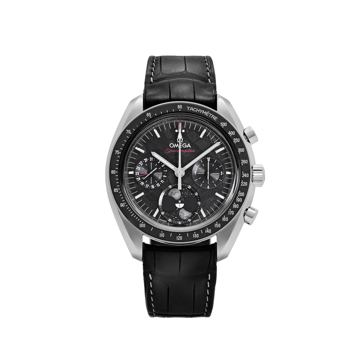 Omega Speedmaster Moonphase 304.30.43.52.01.001 Stainless Steel PVD-Coated Iron Meteorite Dial (2025)