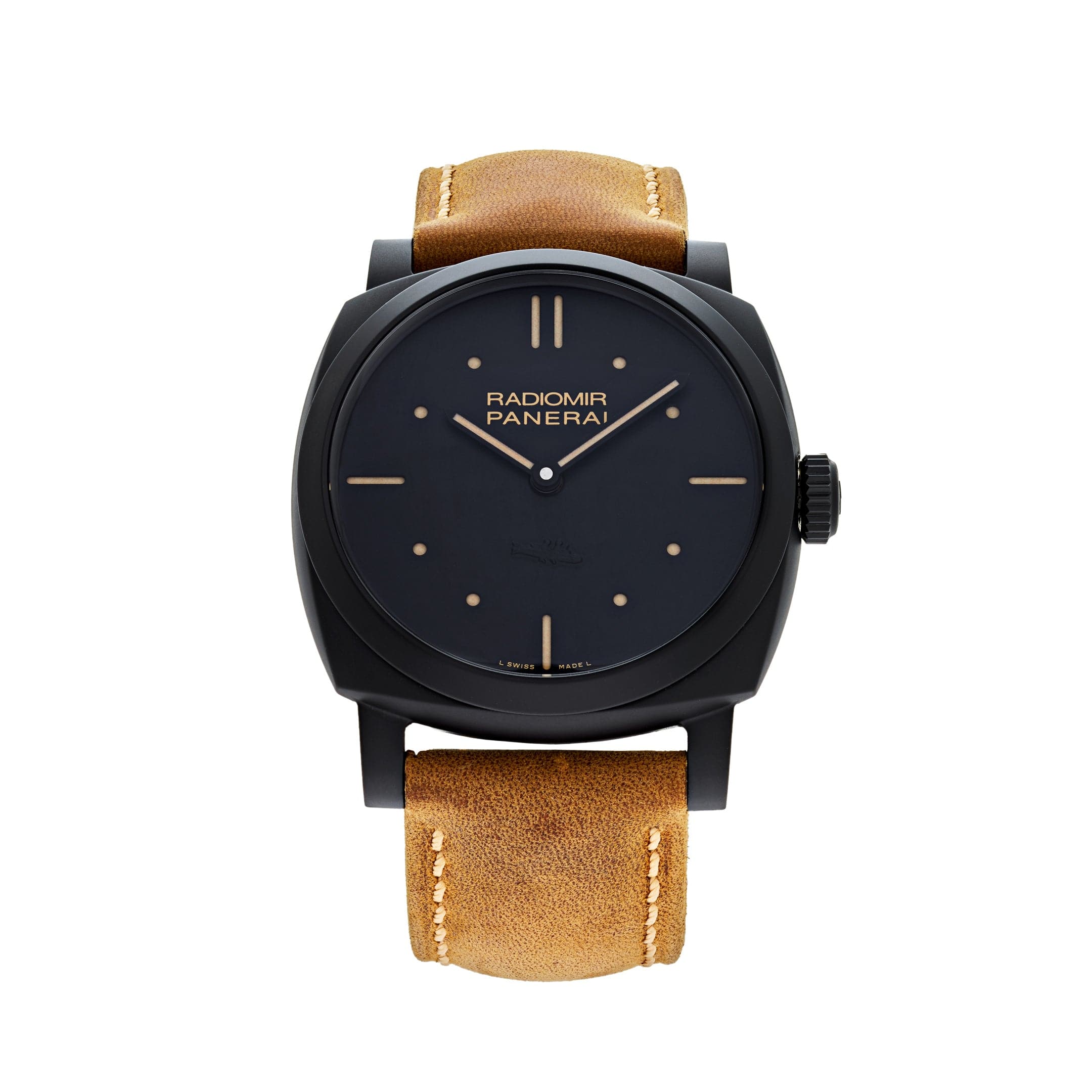 Panerai Radiomir 1940 3 Days Black Ceramic Scamosciato Strap