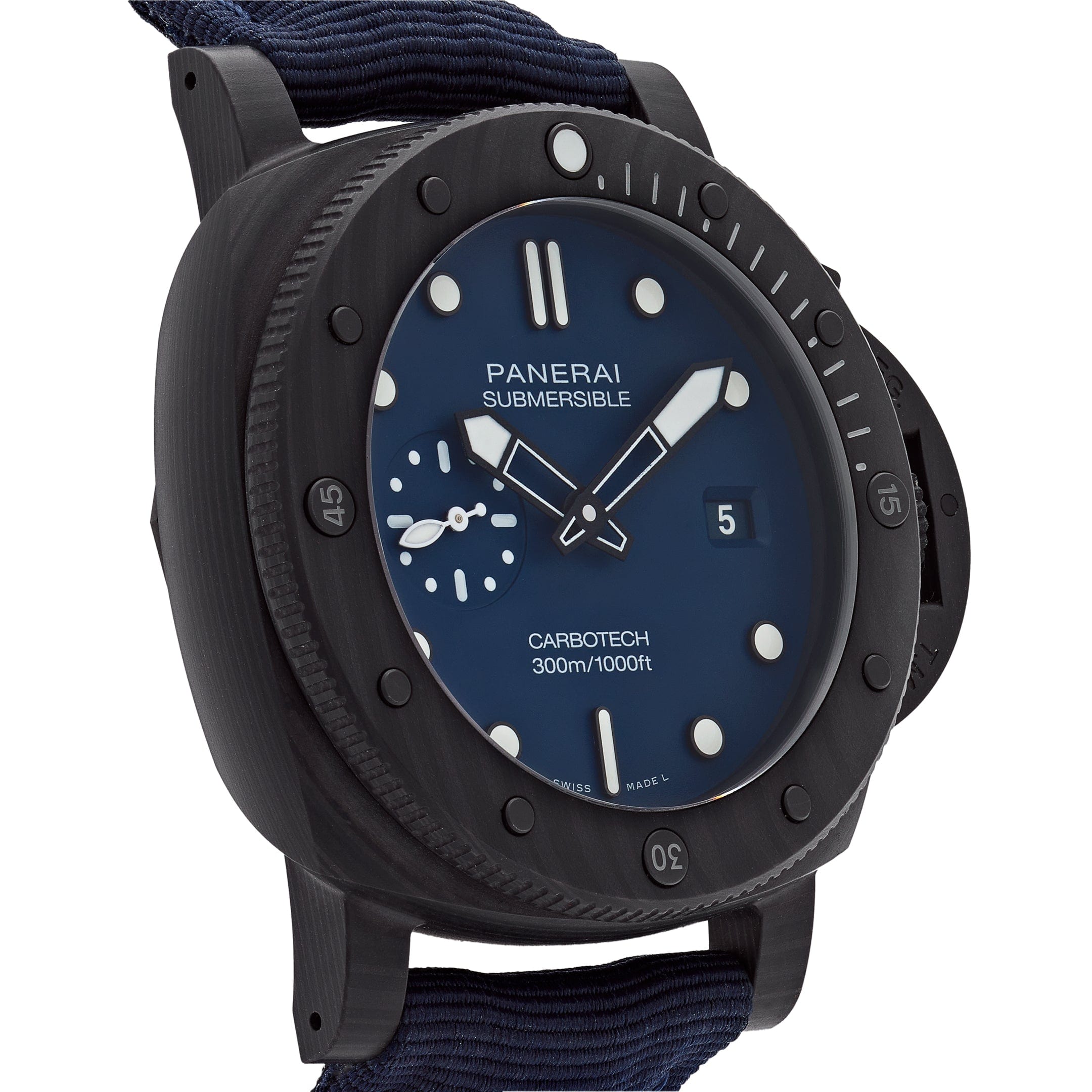 Panerai Submersible QuarantaQuattro Carbotech Blu Abisso PAM01232 Wrist Aficionado