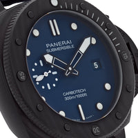 Thumbnail for Panerai Submersible QuarantaQuattro Carbotech Blu Abisso PAM01232 Wrist Aficionado