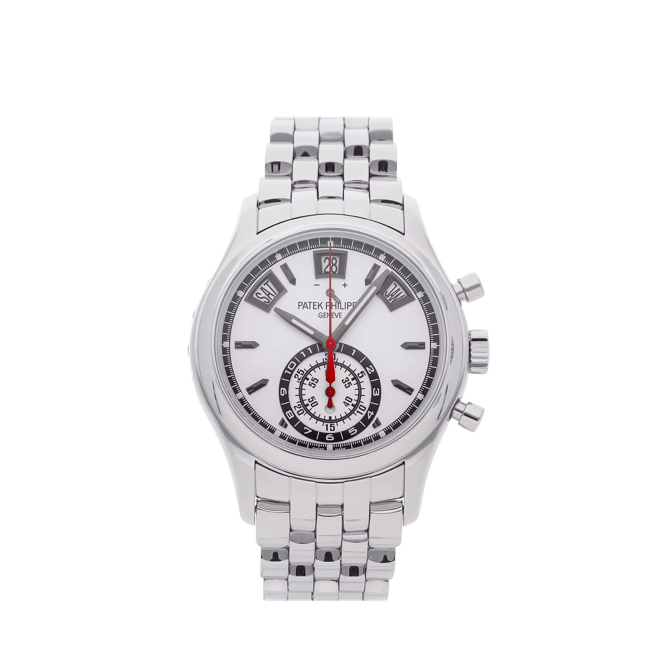 Patek Philippe 5960/1A-001 Annual Calendar Chronograph Stainless Steel White Dial (2015)