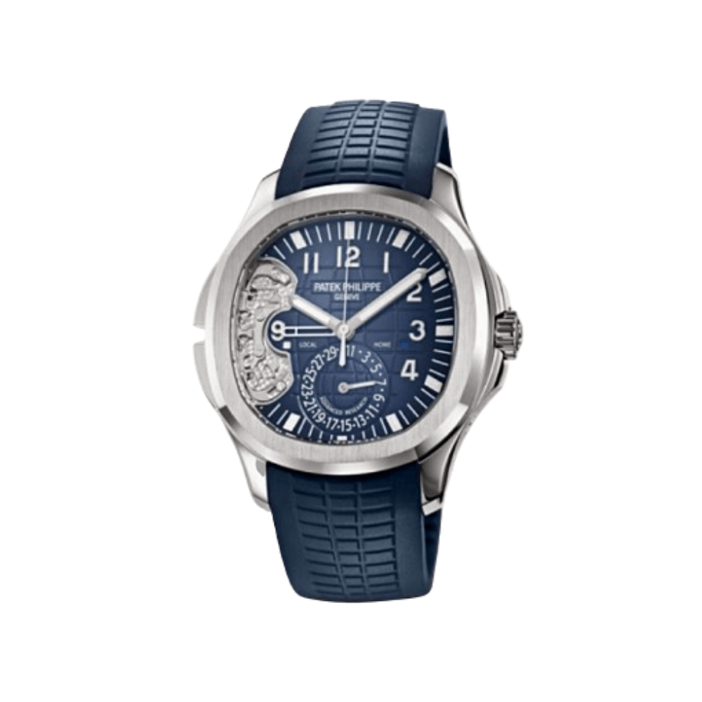 Luxury Watch Patek Philippe Aquanaut Travel Time Advanced Research 5650G-001 Wrist Aficionado
