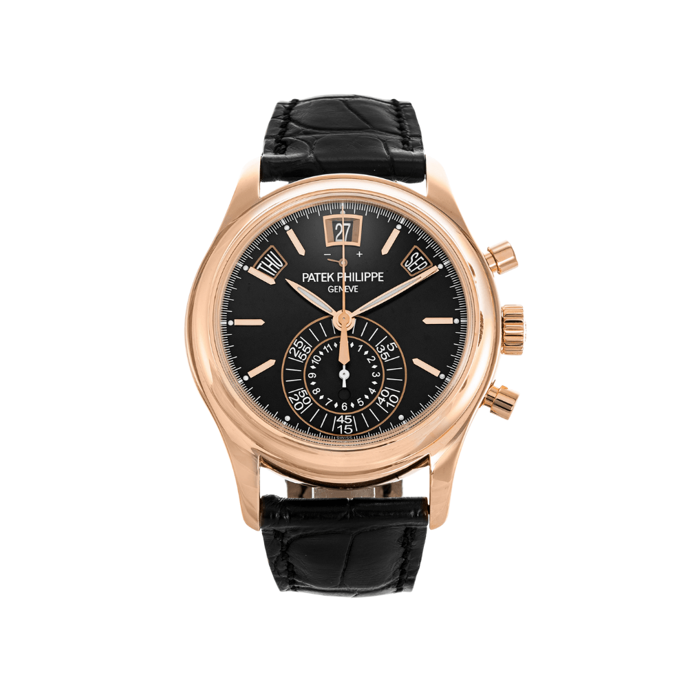 Luxury Watch Patek Philippe Annual Calendar Chronograph Rose Gold 5960R-012 Wrist Aficionado