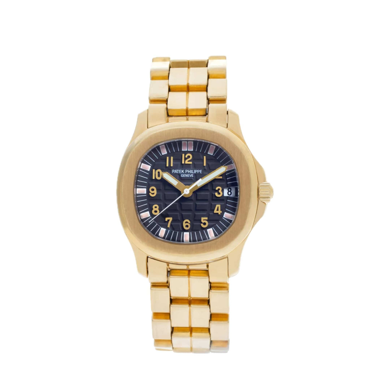 Patek Philippe Aquanaut 5066 1J Yellow Gold Black Dial Wrist Aficionado