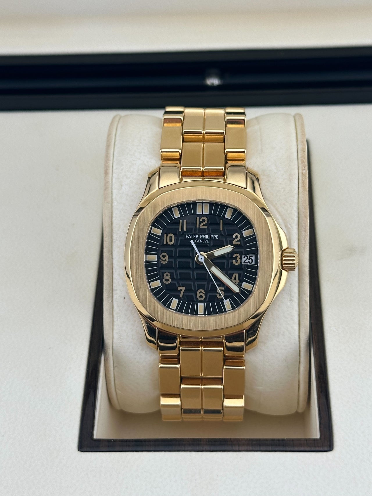 Patek Philippe Aquanaut 5066/1J Yellow Gold Black Dial