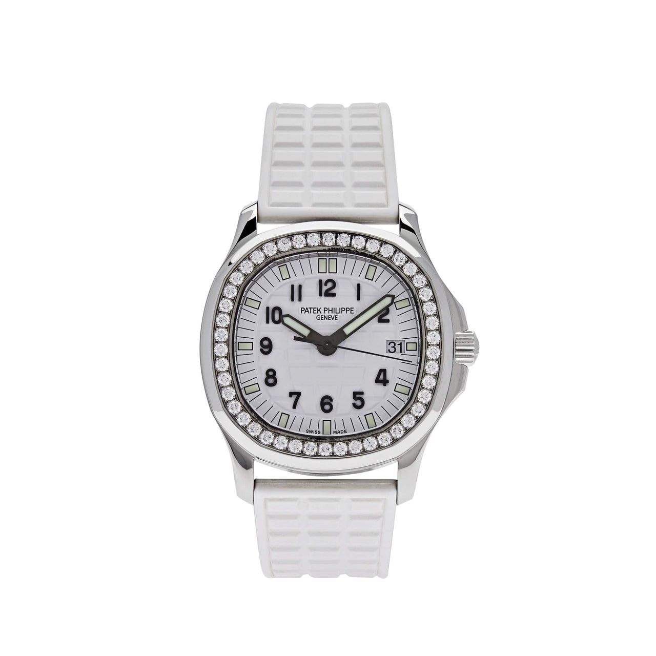 Luxury Watch Patek Philippe Aquanaut Quartz Steel White Dial 5067A-001 Wrist Aficionado