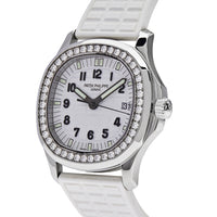 Thumbnail for Luxury Watch Patek Philippe Aquanaut Quartz Steel White Dial 5067A-001 Wrist Aficionado