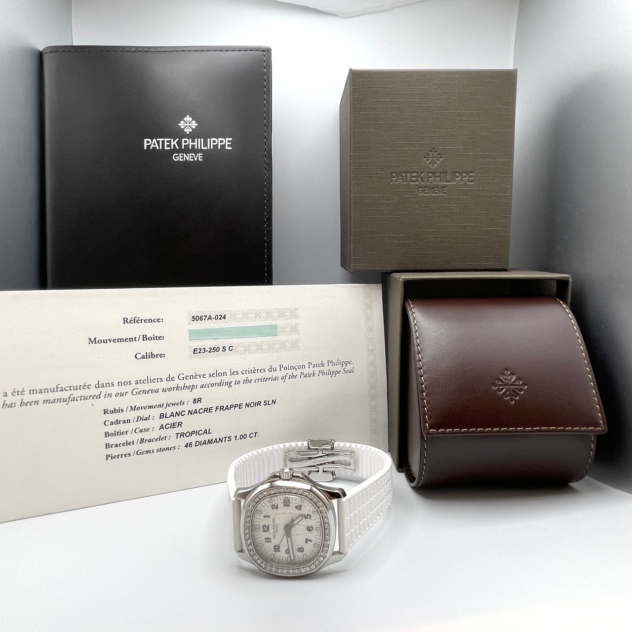 Luxury Watch Patek Philippe Aquanaut Quartz Steel White Dial 5067A-011 Wrist Aficionado