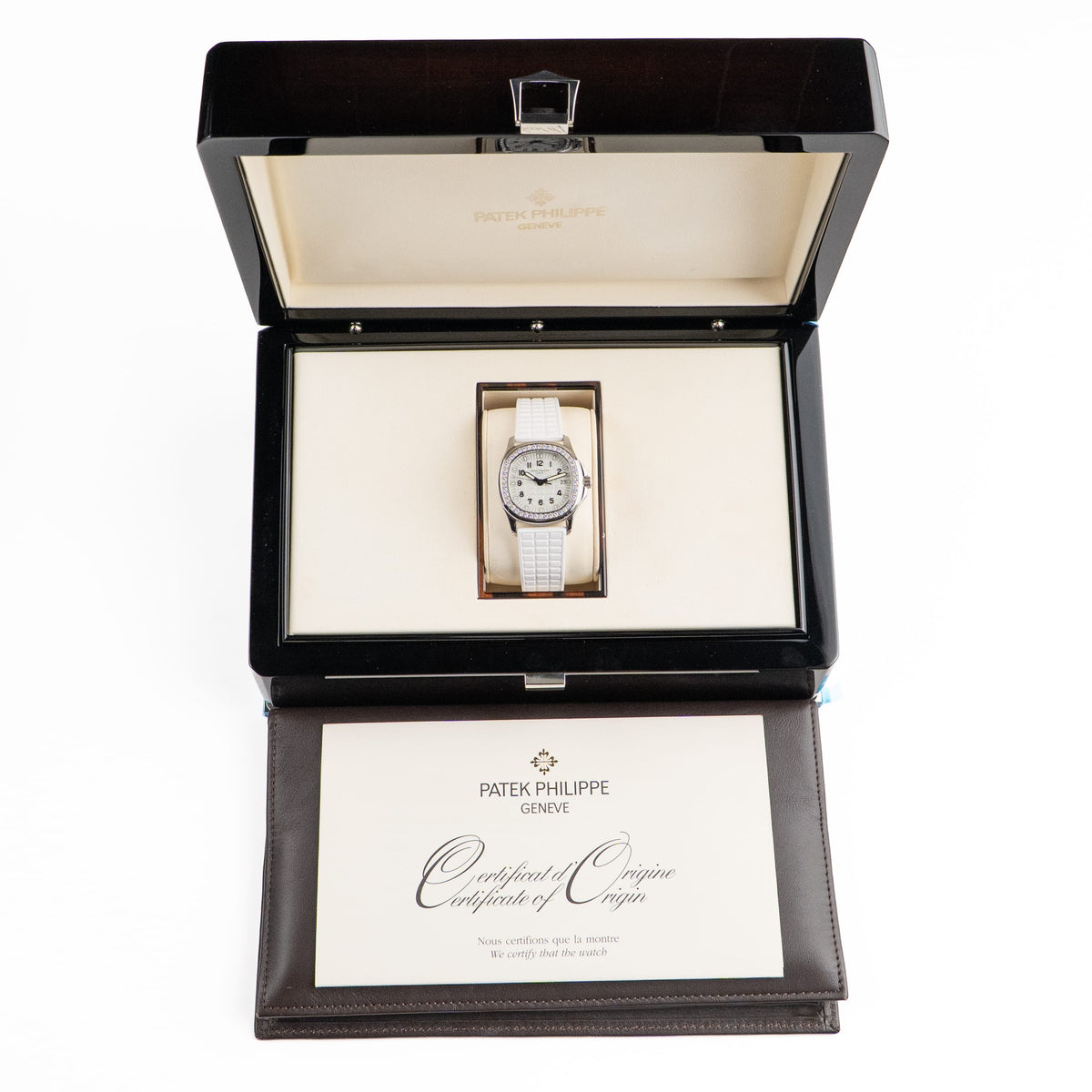 Patek Philippe Aquanaut 5067A-011 Stainless Steel White Dial Diamond Bezel Quartz (2008)