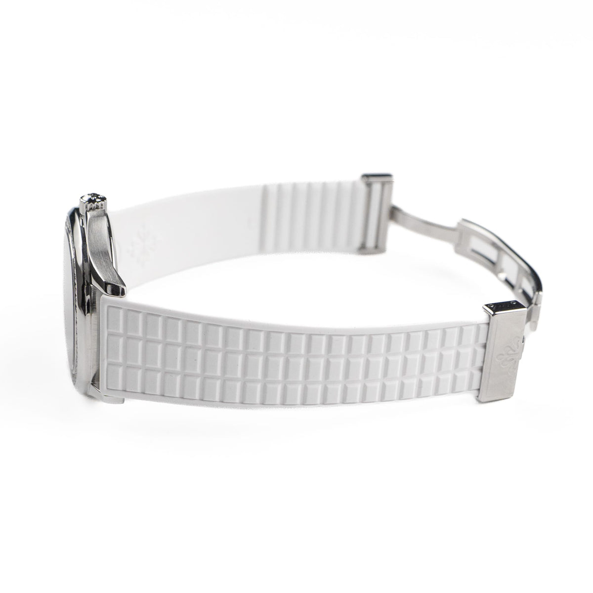 Patek Philippe Aquanaut 5067A-011 Stainless Steel White Dial Diamond Bezel Quartz (2008)