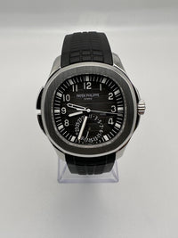 Thumbnail for Luxury Watch Patek Philippe Aquanaut Steel Selfwinding Black Dial 5164A-001 Wrist Aficionado