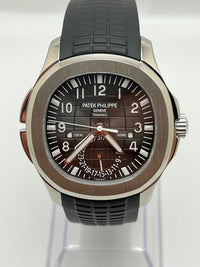 Thumbnail for Luxury Watch Patek Philippe Aquanaut Travel Time Tiffany & Co. 5164A-001 Wrist Aficionado