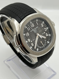 Thumbnail for Luxury Watch Patek Philippe Aquanaut Travel Time Tiffany & Co. 5164A-001 Wrist Aficionado