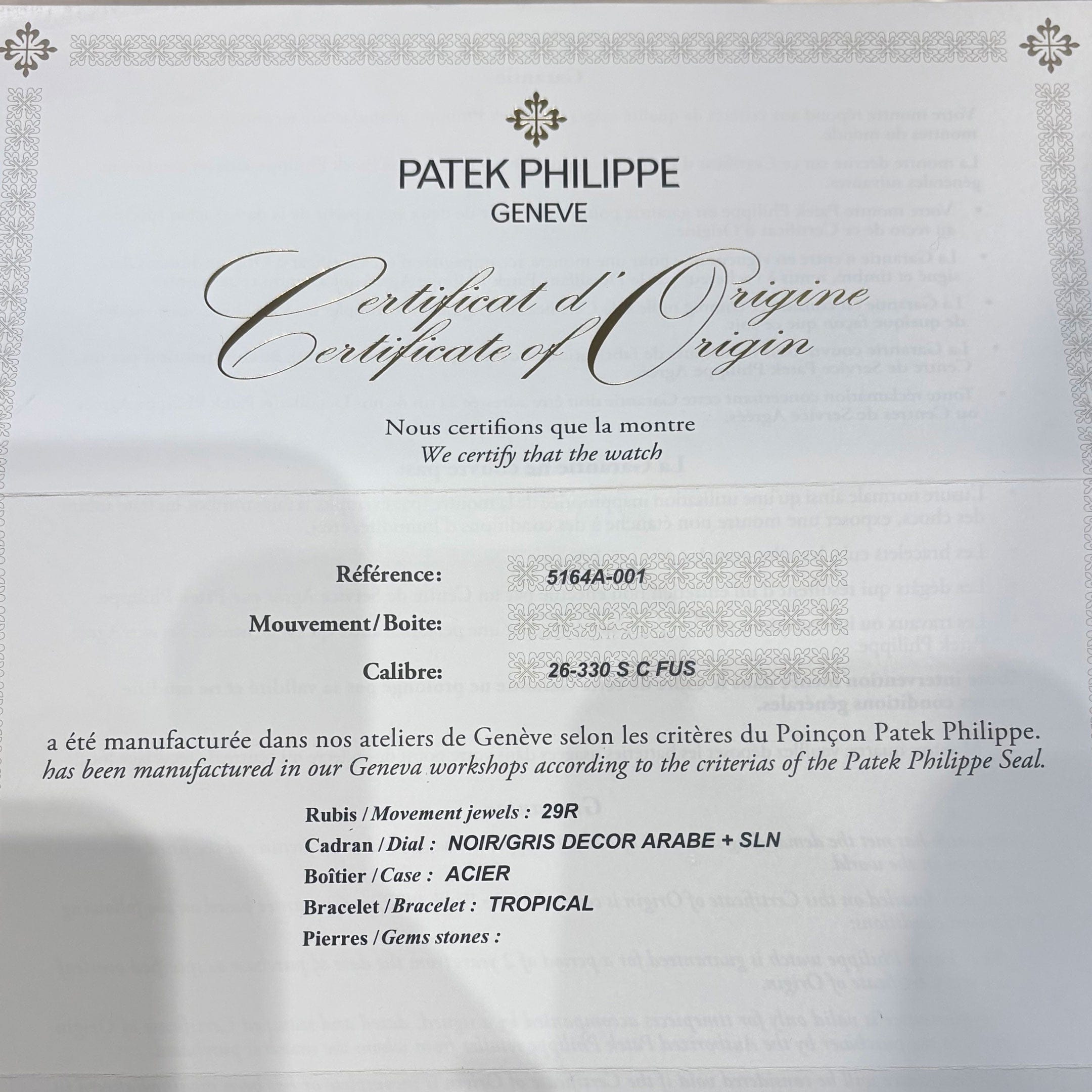 Patek Philippe Aquanaut 5164A-001 'Travel Time' Stainless Steel Black Dial (2022)