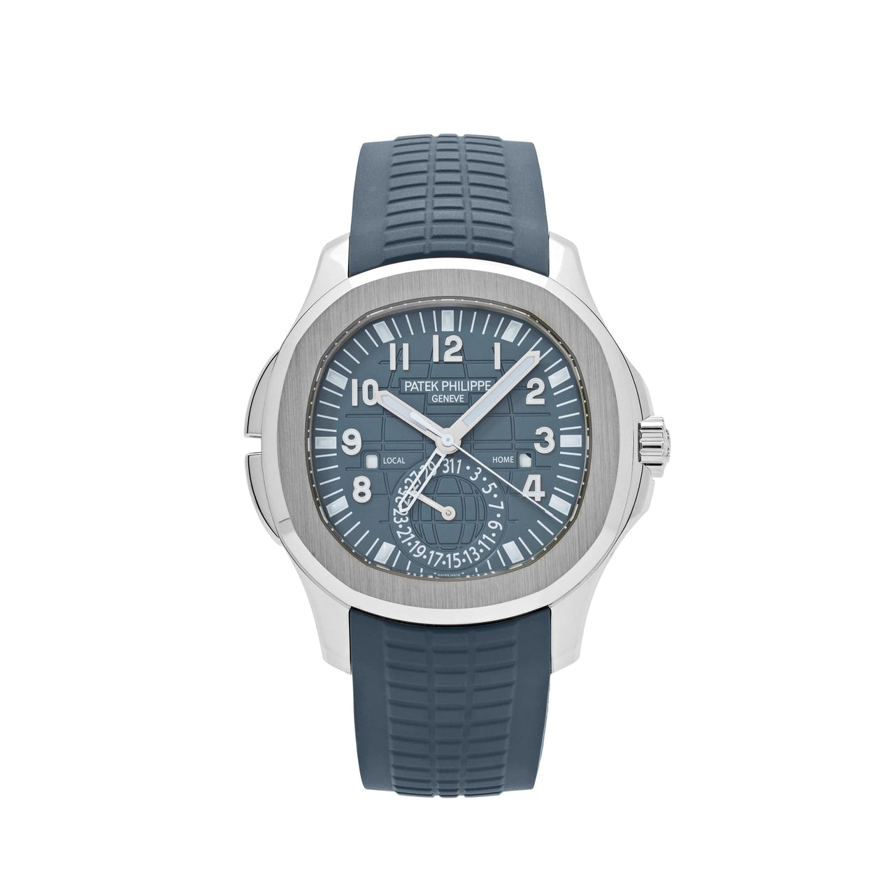 Patek Philippe Aquanaut 5164G-001 'Travel Time' White Gold Blue-Gray Dial (2024)