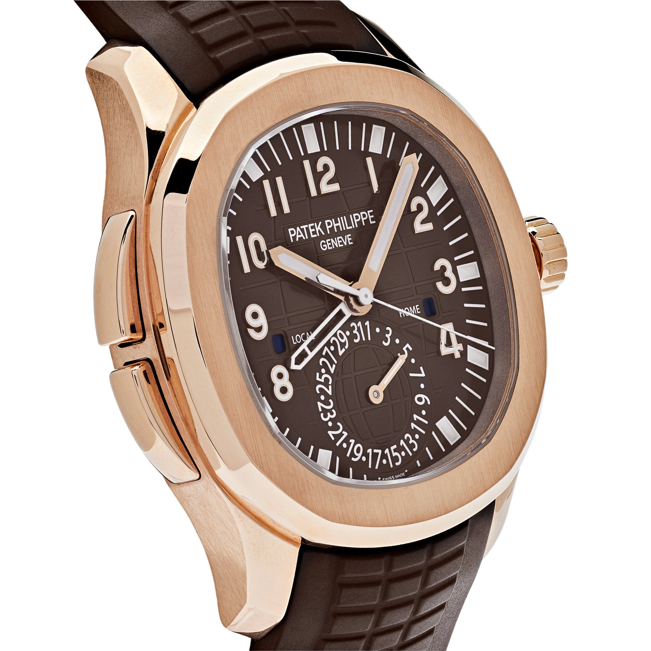 Patek Philippe Aquanaut 5164R-001 'Travel Time' Brown Dial Rose Gold (2021)