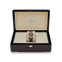 Thumbnail for Luxury Watch Patek Philippe Aquanaut Travel Time Brown Dial Rose Gold 5164R-001 Wrist Aficionado