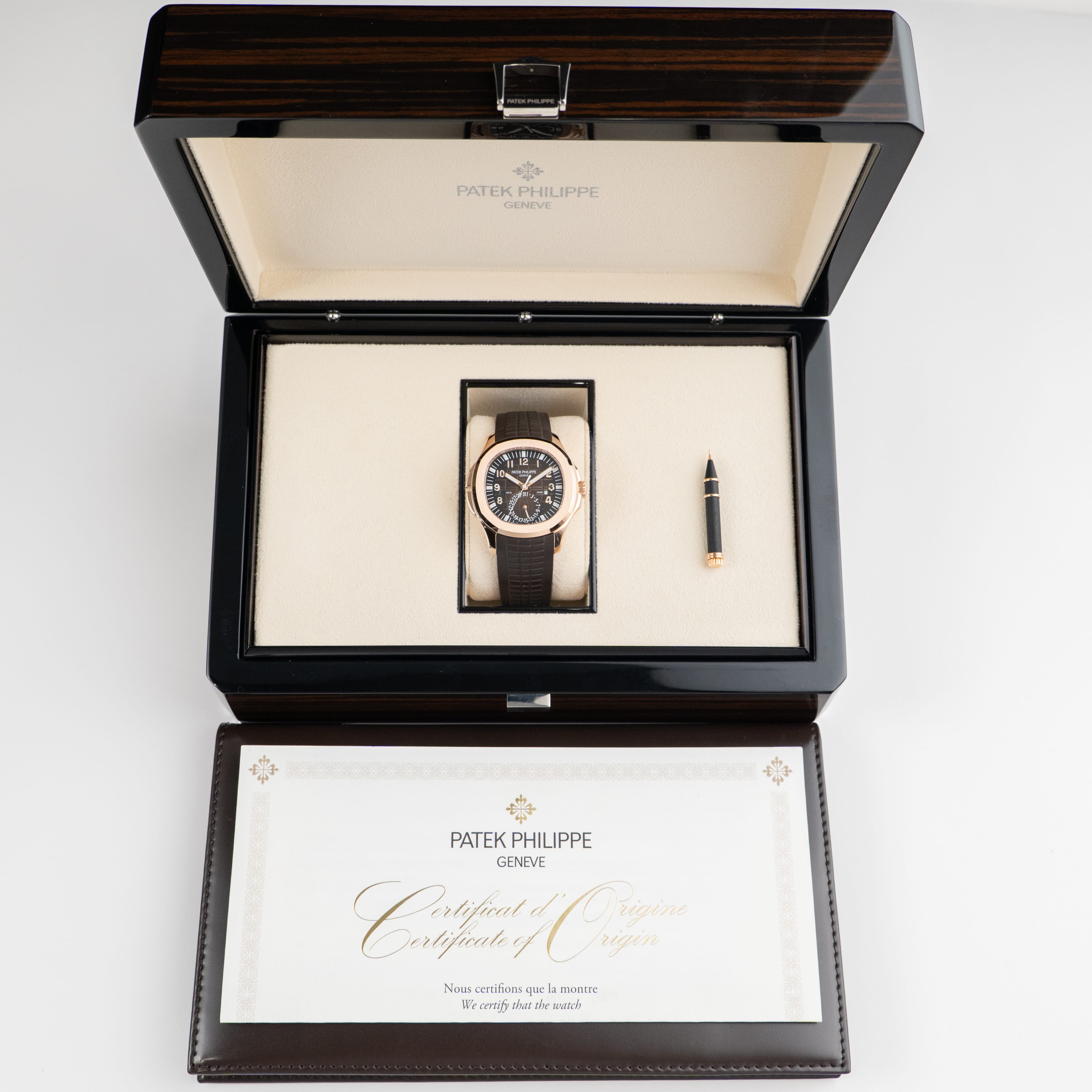 Patek Philippe Aquanaut 5164R-001 'Travel Time' Rose Gold Brown Dial (2017)