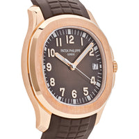 Thumbnail for Luxury Watch Patek Philippe Aquanaut Rose Gold Brown Dial 5167R-001 (2022) Wrist Aficionado
