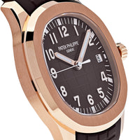 Thumbnail for Luxury Watch Patek Philippe Aquanaut Rose Gold Brown Dial 5167R-001 Wrist Aficionado