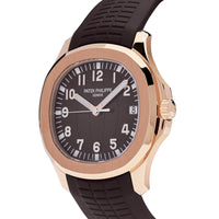 Thumbnail for Luxury Watch Patek Philippe Aquanaut Rose Gold Brown Dial 5167R-001 Wrist Aficionado