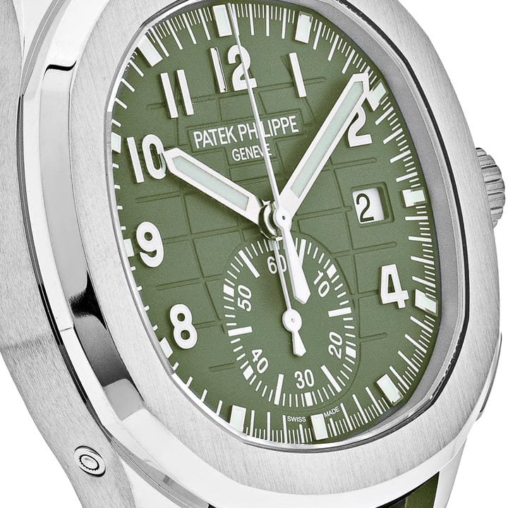 Patek Philippe Aquanaut 5168G-010 'Jumbo' White Gold Khaki Green (2023)