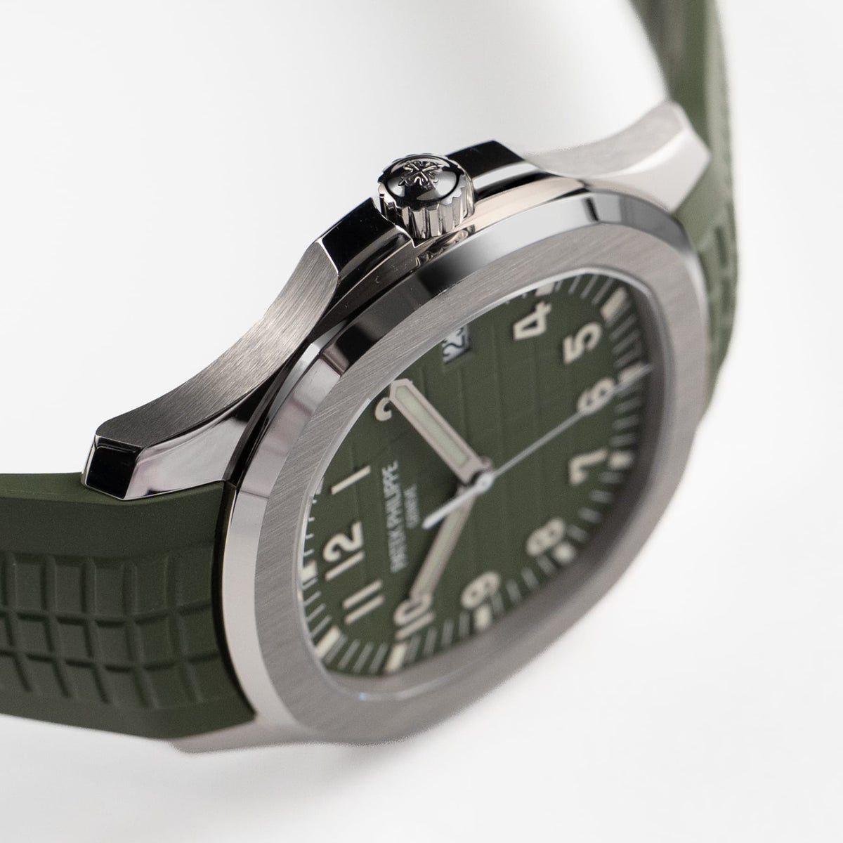 Patek Philippe Aquanaut 5168G-010 'Jumbo' White Gold Khaki Green (2025)