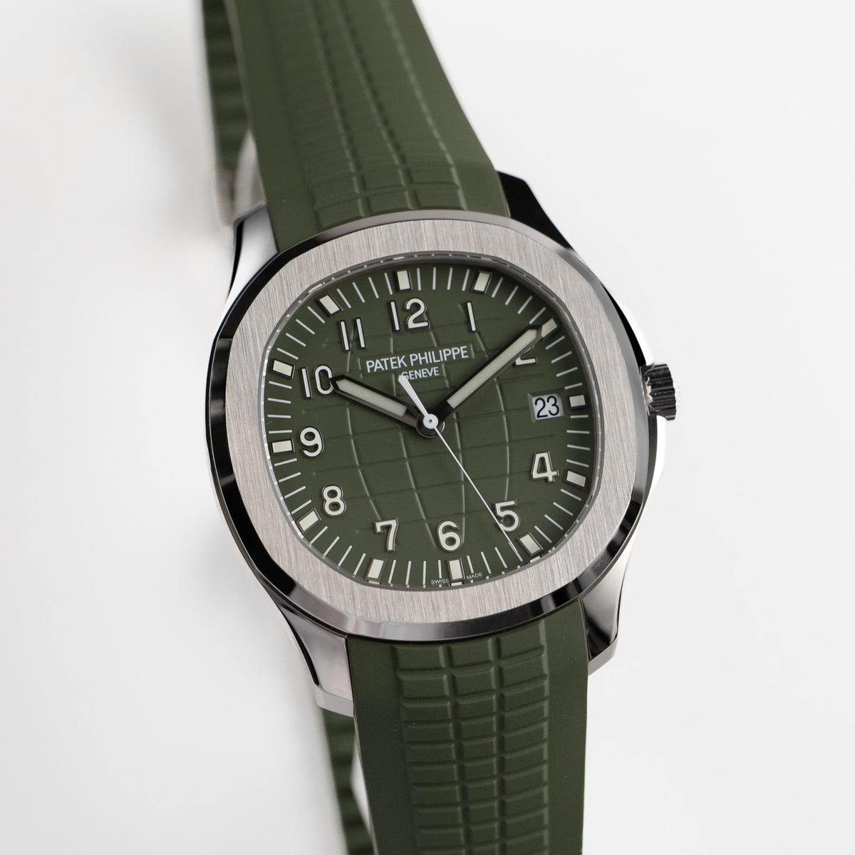 Patek Philippe Aquanaut 5168G-010 'Jumbo' White Gold Khaki Green (2025)