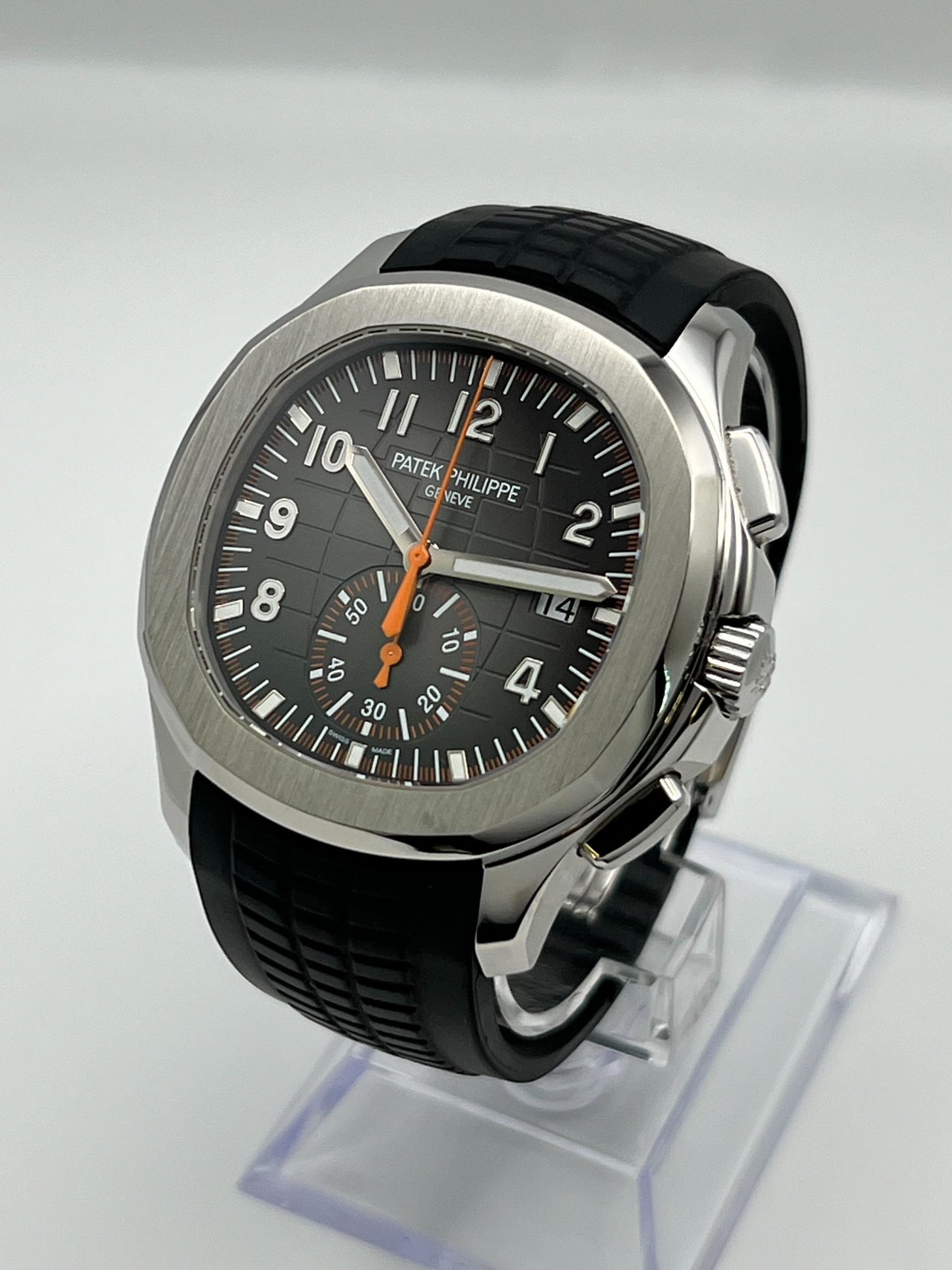 Luxury Watch Patek Philippe Aquanaut Chronograph 5968A-001 (Draft 2018) Wrist Aficionado