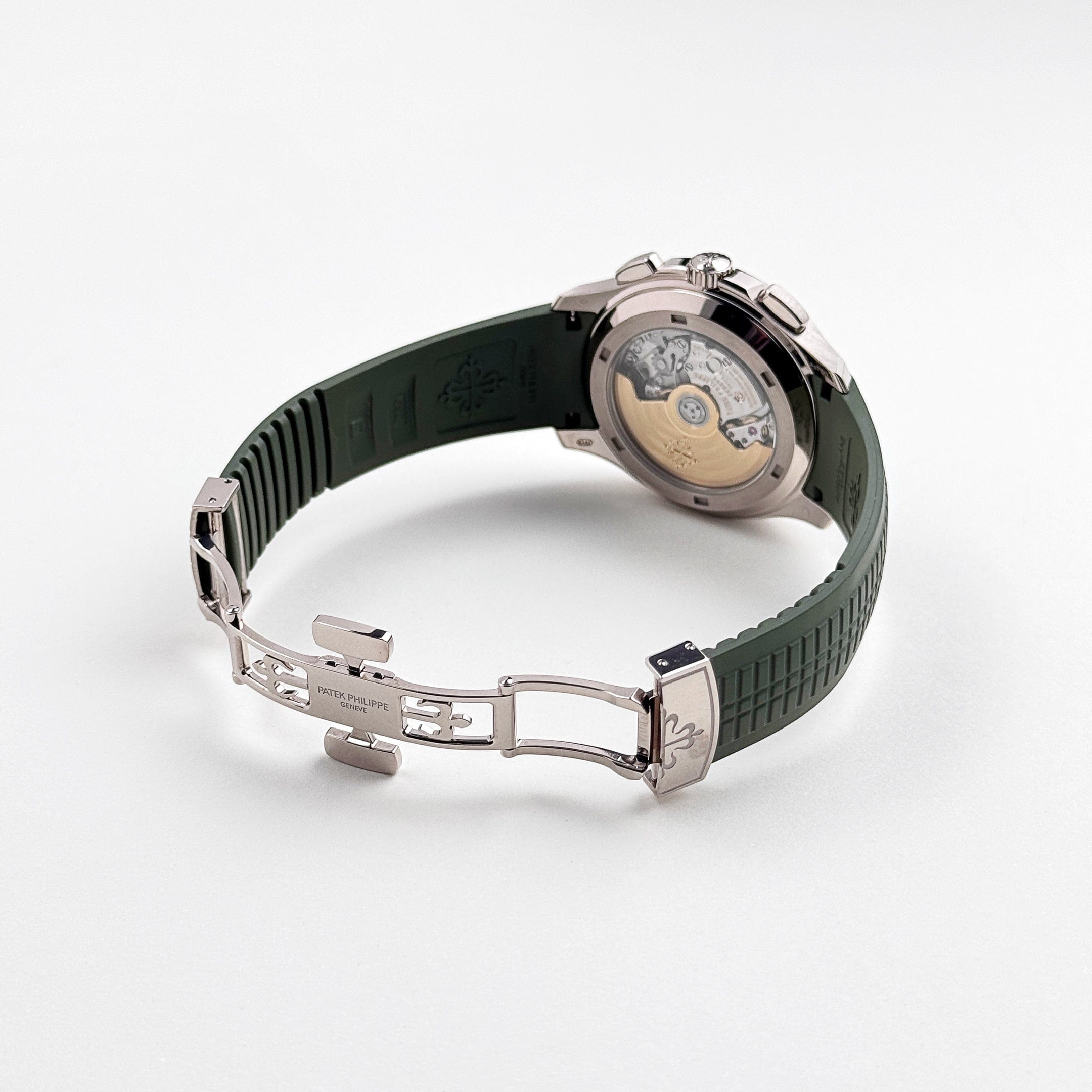 Patek Philippe Aquanaut 5968G-010 Chronograph White Gold Khaki Green (2024)