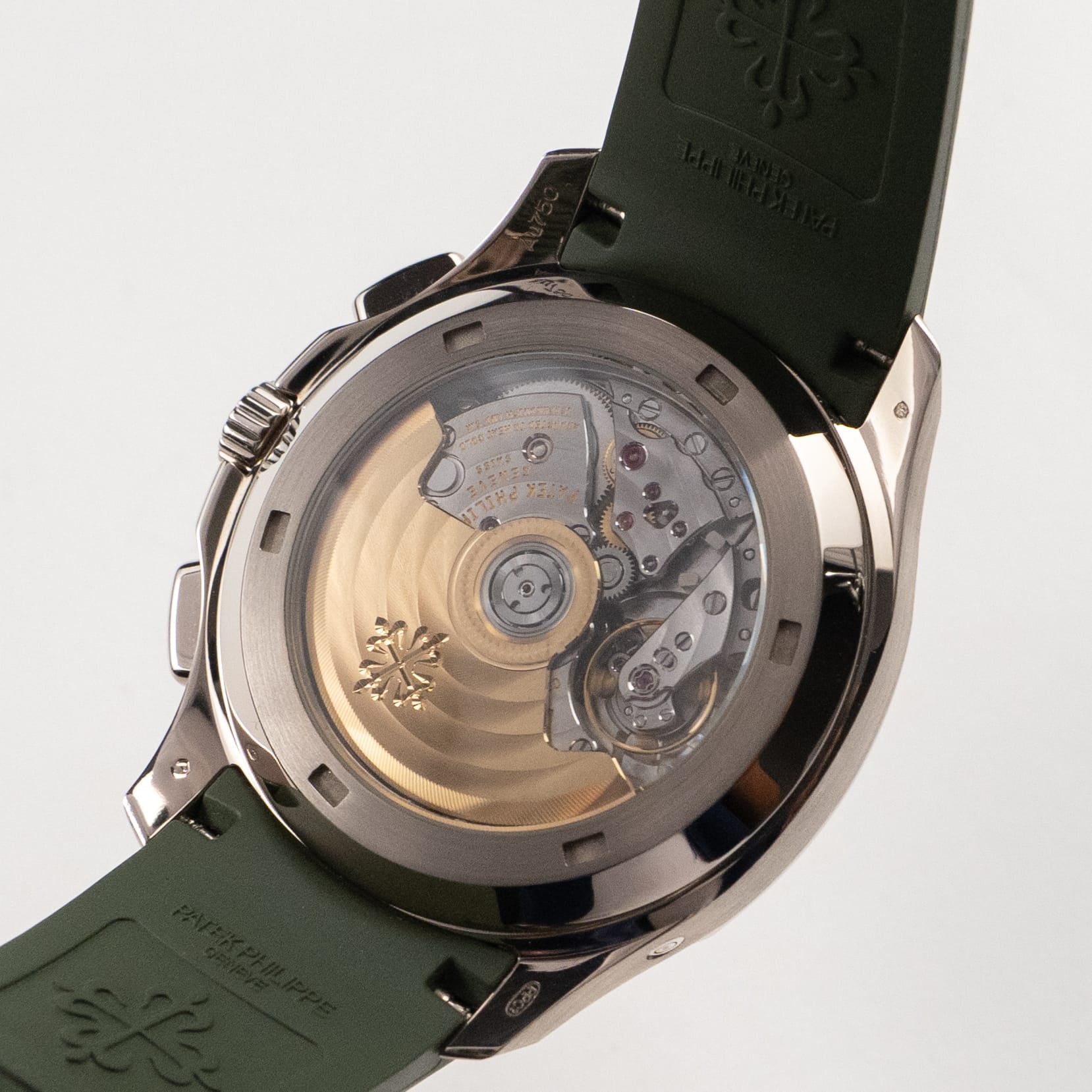 Patek Philippe Aquanaut 5968G-010 Chronograph White Gold Khaki Green Dial (2021)