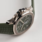 Patek Philippe Aquanaut 5968G-010 Chronograph White Gold Khaki Green Dial (2021)