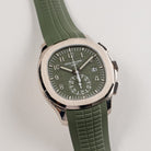 Patek Philippe Aquanaut 5968G-010 Chronograph White Gold Khaki Green Dial (2021)