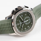Patek Philippe Aquanaut 5968G-010 Chronograph White Gold Khaki Green Dial (2021)