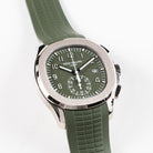 Patek Philippe Aquanaut 5968G-010 Chronograph White Gold Khaki Green Dial (2021)