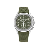 Thumbnail for Patek Philippe Aquanaut 5968G-010 Chronograph White Gold Khaki Green Dial (2021)