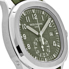 Patek Philippe Aquanaut 5968G-010 Chronograph White Gold Khaki Green Dial (2023)