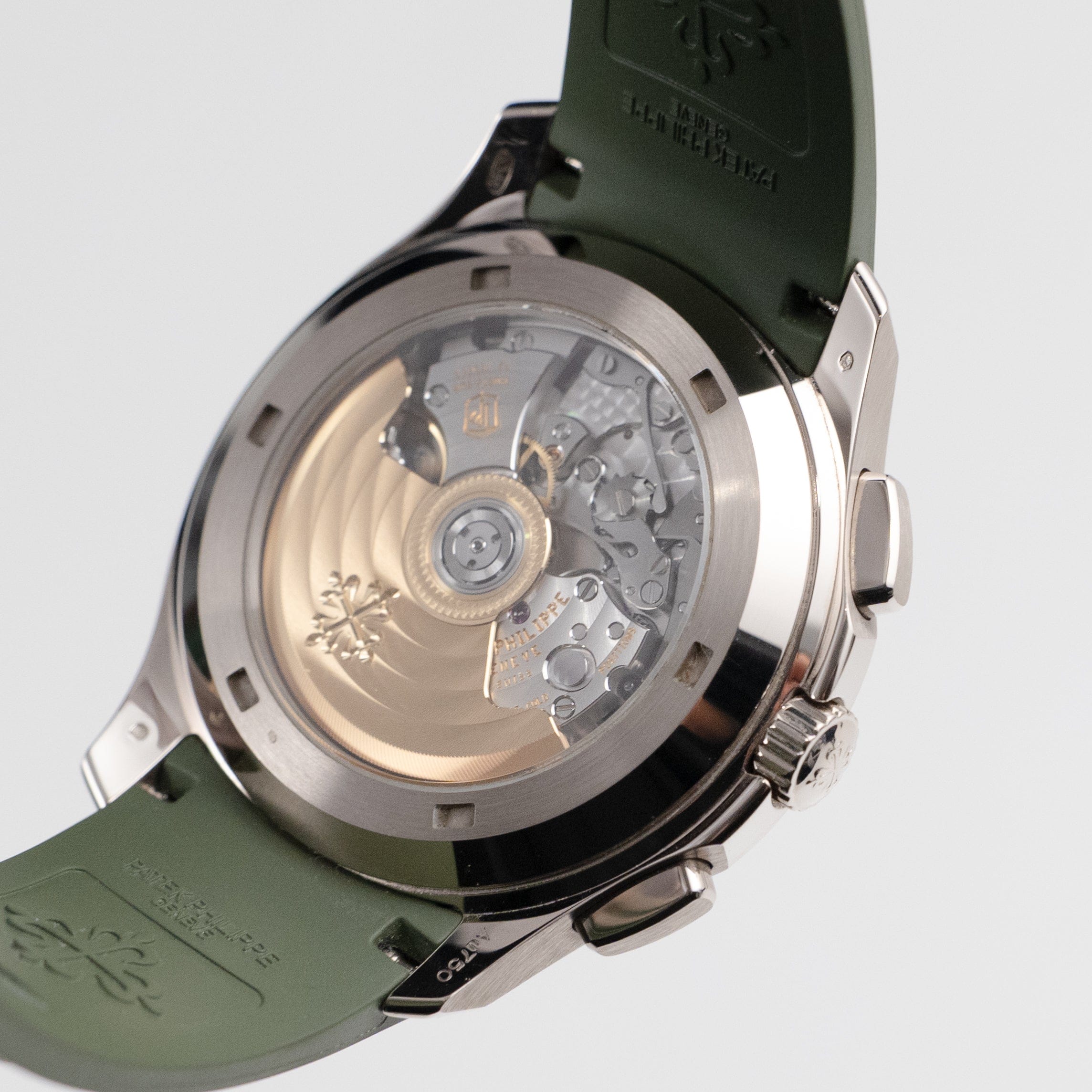 Patek Philippe Aquanaut 5968G-010 Chronograph White Gold Khaki Green Dial (2025)
