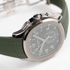 Patek Philippe Aquanaut 5968G-010 Chronograph White Gold Khaki Green Dial (2025)