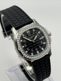 Thumbnail for Patek Philippe Aquanaut Luce Black Dial Diamond Bezel 4961A-001 Wrist Aficionado