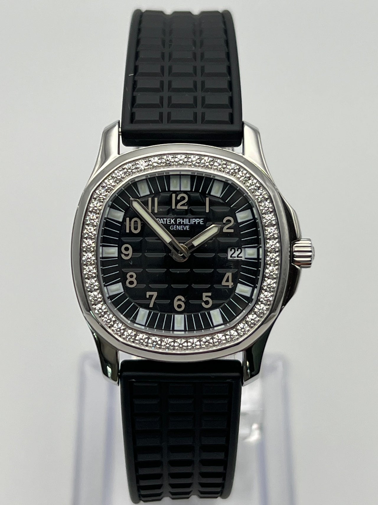 Patek Philippe Aquanaut Luce Black Dial Diamond Bezel 4961A-001 Wrist Aficionado
