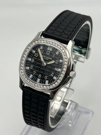 Thumbnail for Patek Philippe Aquanaut Luce Black Dial Diamond Bezel 4961A-001 Wrist Aficionado