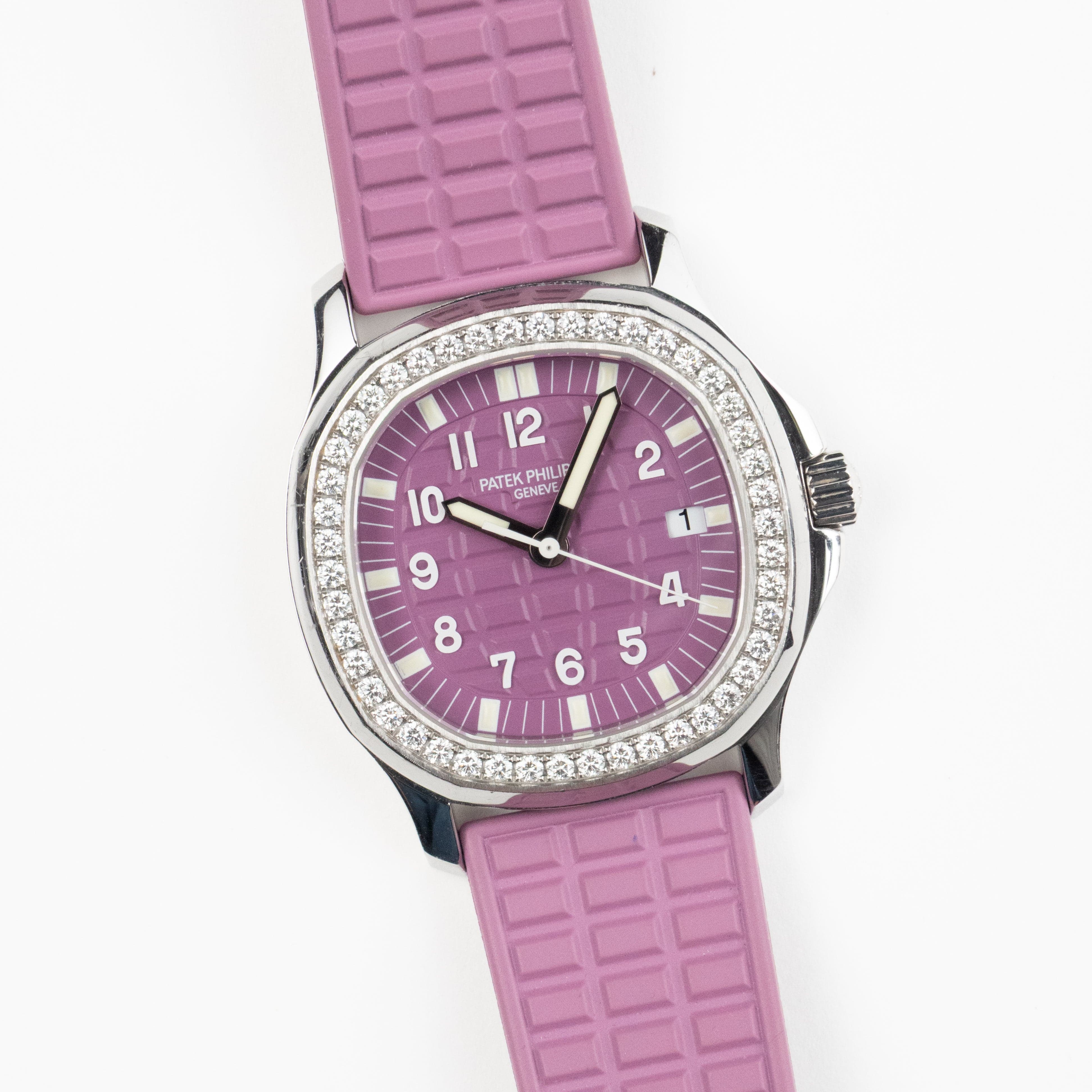 Patek Philippe Aquanaut Luce 5067A-016 'Ladies' Stainless Steel Pink Dial Diamond Bezel (2010)