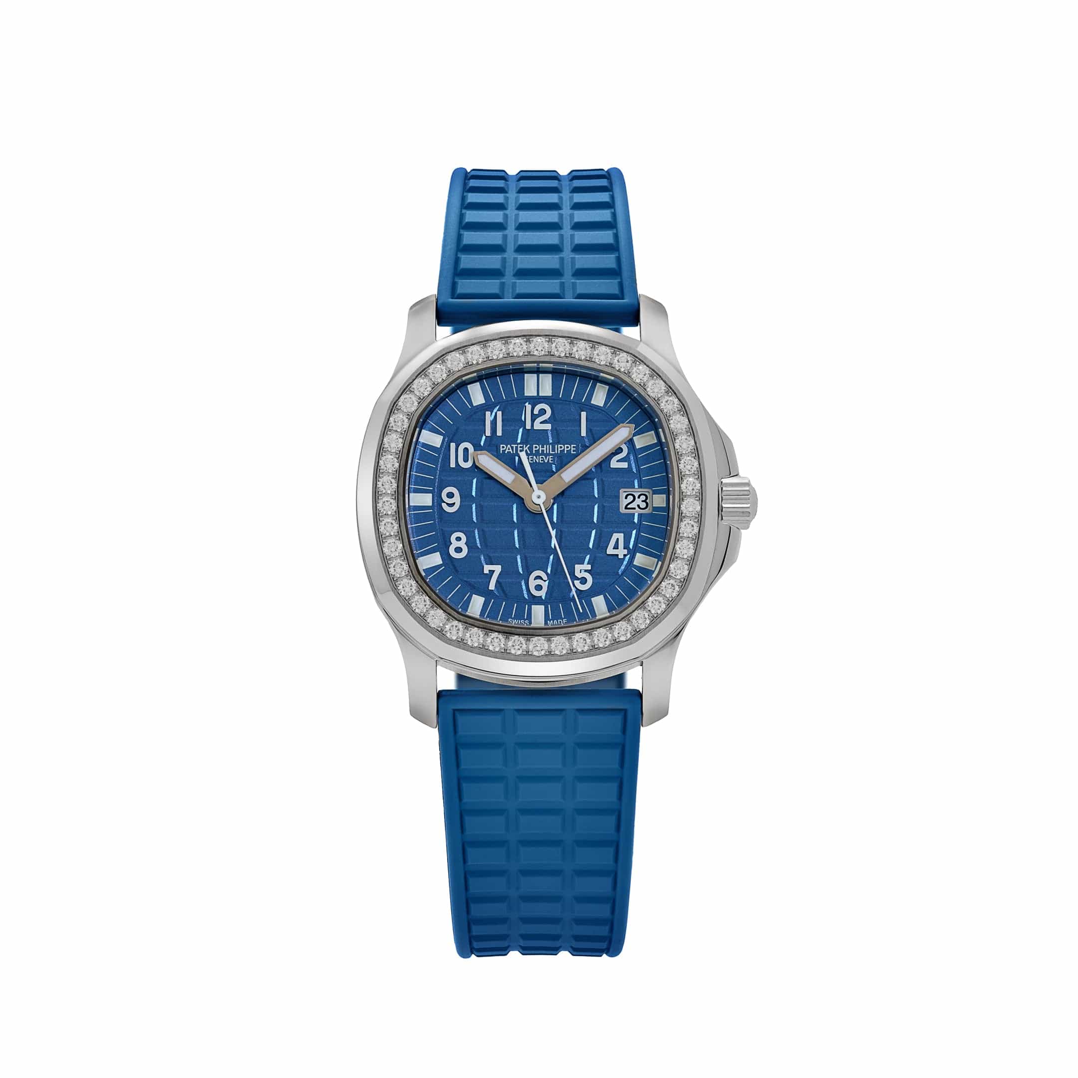 Patek Philippe Aquanaut Luce 5067A-022 'Ladies' Stainless Steel Blue Dial Diamond Bezel (2015)