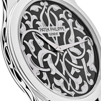 Thumbnail for Patek Philippe Calatrava Platinum Engraved Black Dial 5088/100P-001 Wrist Aficionado