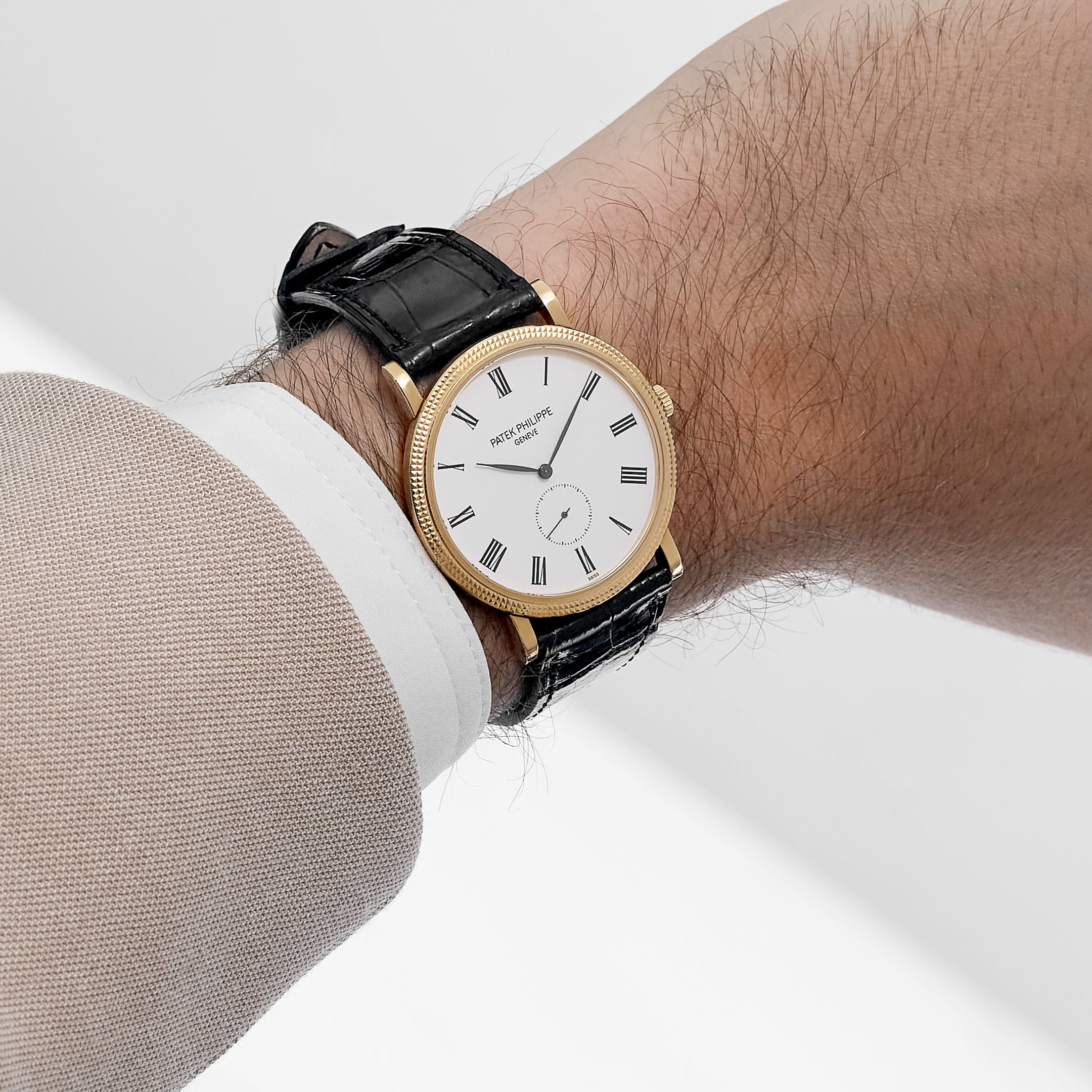 Patek Philippe Calatrava 5119J-001 Yellow Gold White Dial