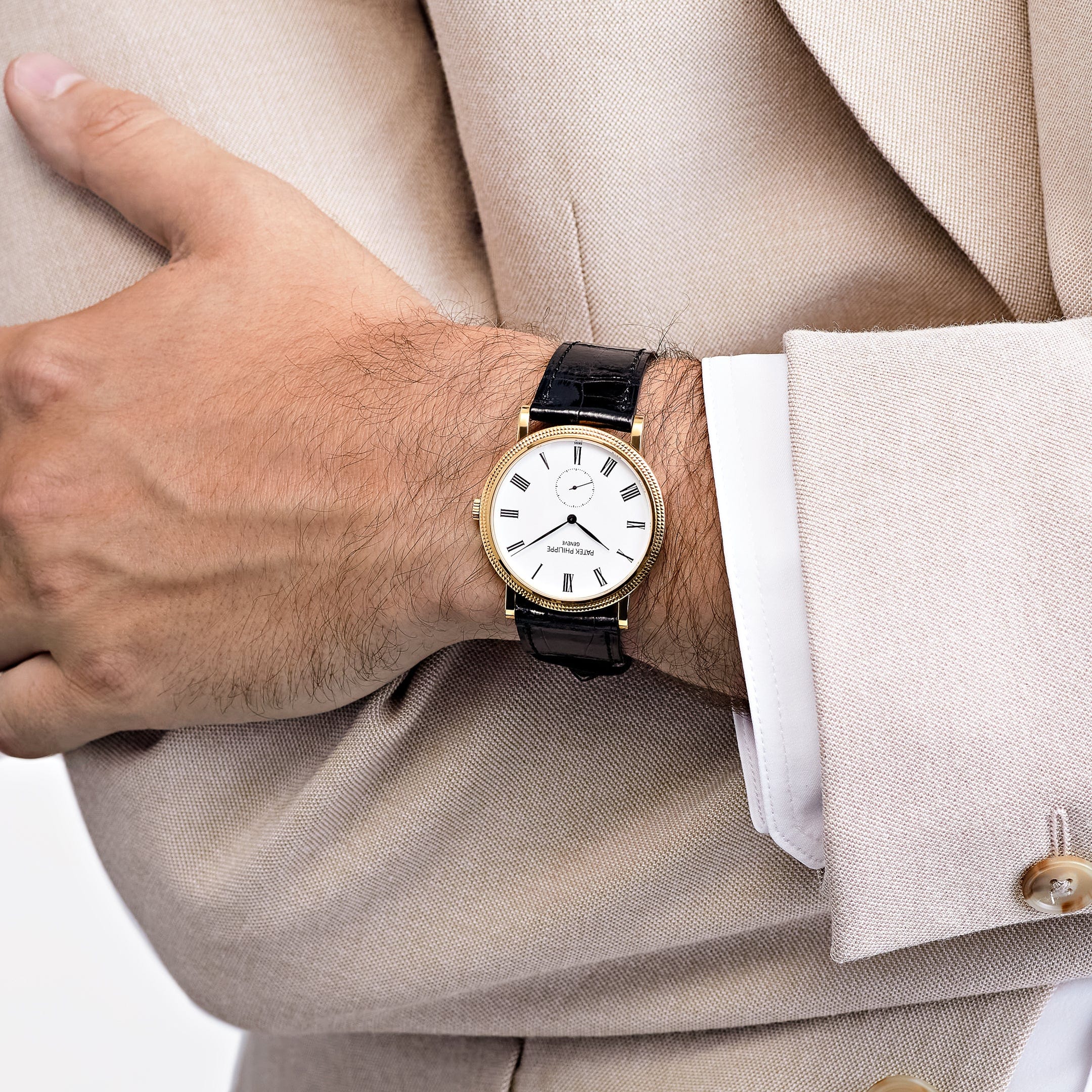 Patek Philippe Calatrava 5119J-001 Yellow Gold White Dial